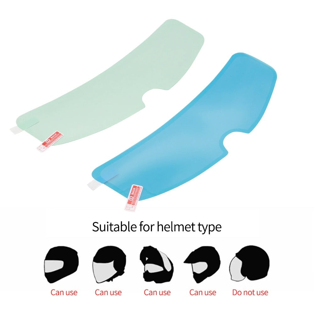 Laminas impermeable y Antiempañante para moto